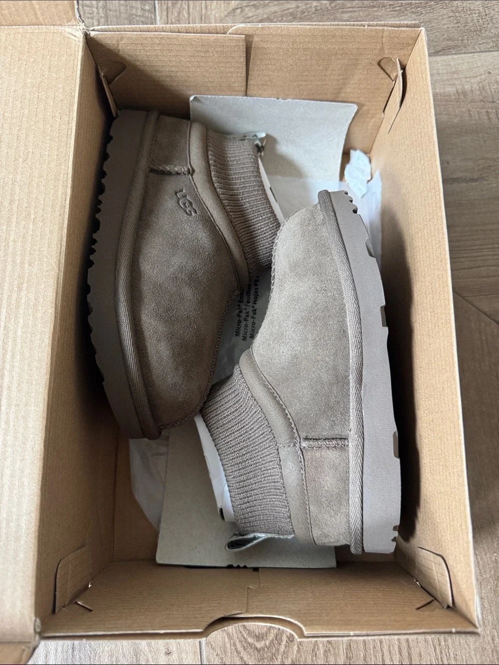 UGG Brown Classic Ultra Stretch Cuff toddler